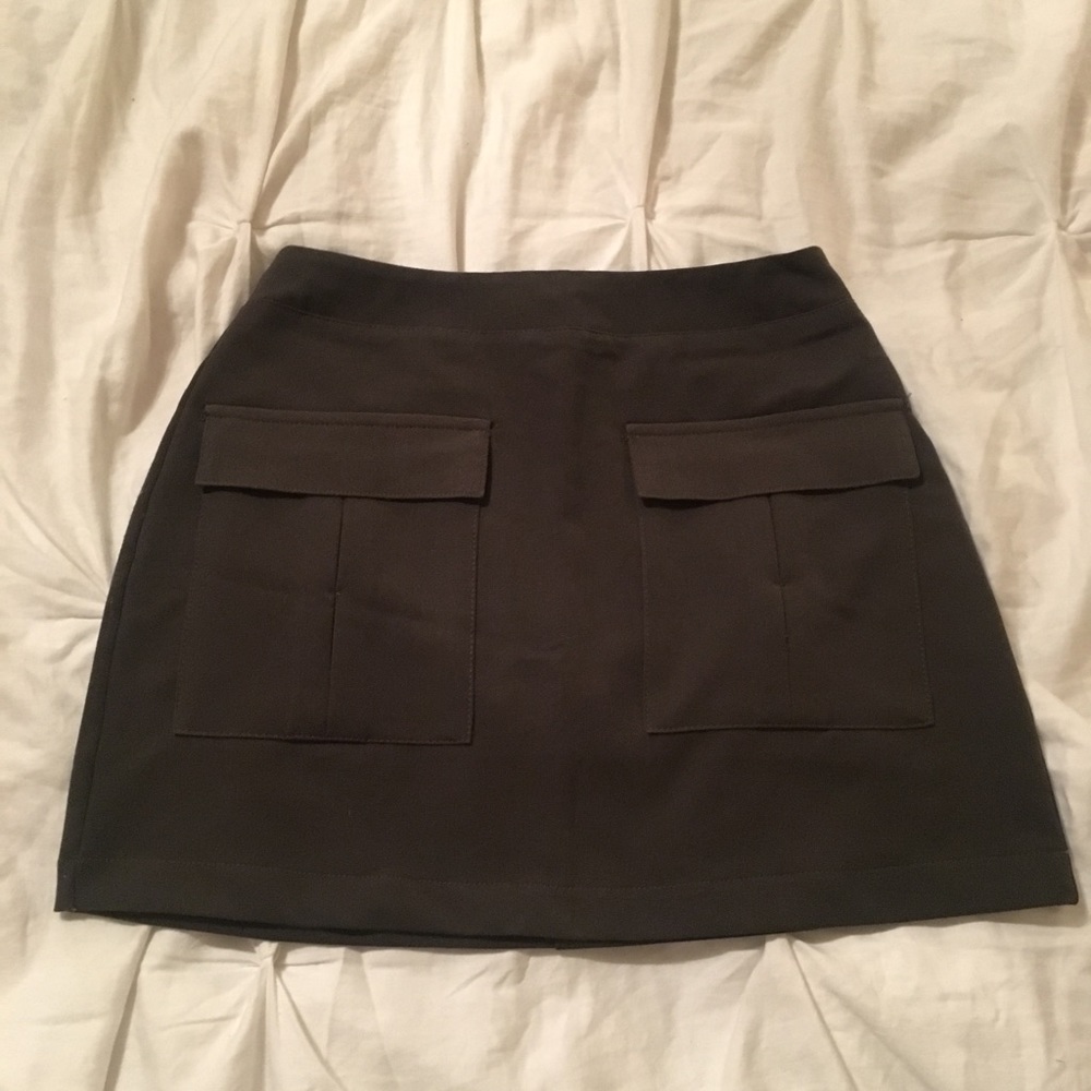 Olive green skirt